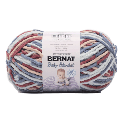 Bernat Baby Blanket Yarn sold by RQC Supply Canada located in Woodstock, Ontario showing bernat button roses colour