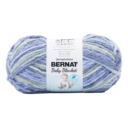 Bernat Baby Blanket Yarn sold by RQC Supply Canada located in Woodstock, Ontario showing lovely blue colour