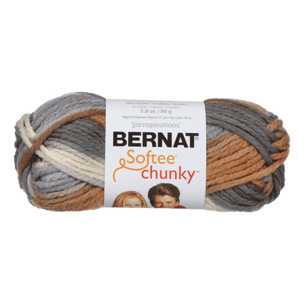 Bernat Softee Chunky is now sold at RQC Supply Canada located in Woodstock, Ontario, shown in Stillness Ombre colour