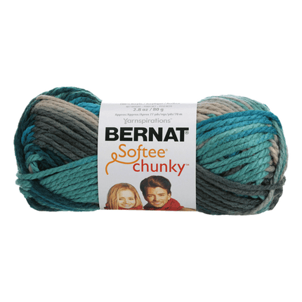 Bernat Softee Chunky is now sold at RQC Supply Canada located in Woodstock, Ontario, shown in Deep Waters Ombre colour