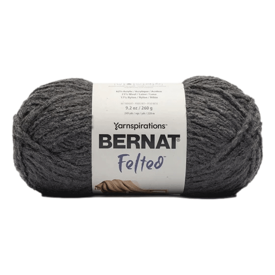Coal Bernat Felted Yarn now sold at RQC Supply, come visit us in store located in Woodstock, Ontario