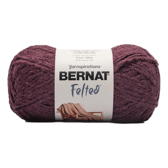 Cabernet Bernat Felted Yarn now sold at RQC Supply, come visit us in store located in Woodstock, Ontario