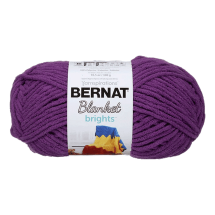 Bernat Brights Blanket Yarn Pow Purple sold by RQC Supply Canada located in Woodstock, Ontario