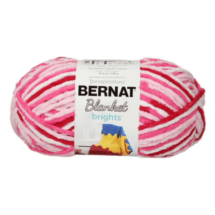 Bernat Brights Blanket Yarn Raspberry Varigates sold by RQC Supply Canada located in Woodstock, Ontario