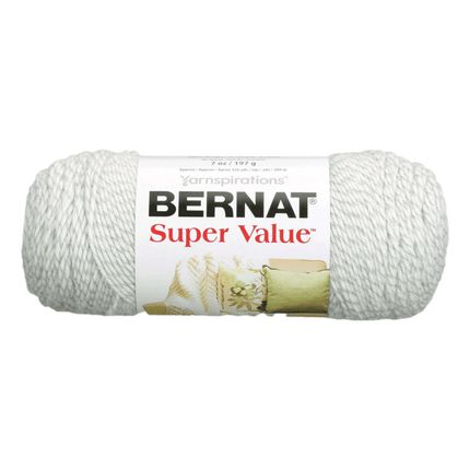 Bernat Super Value Yarn is now sold at RQC Supply Canada located in Woodstock, Ontario, shown in Grey Ragg colour