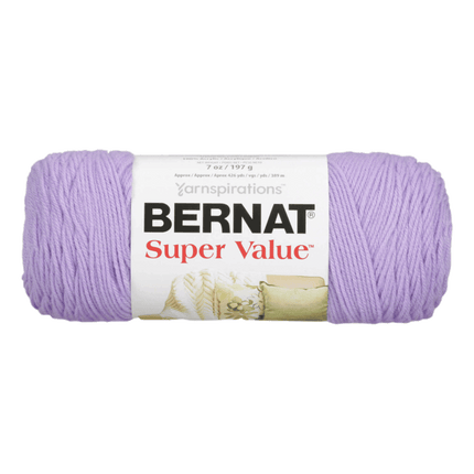 Bernat Super Value Yarn is now sold at RQC Supply Canada located in Woodstock, Ontario, shown in Lilac colour