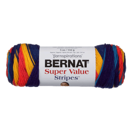 Bernat Super Value Yarn is now sold at RQC Supply Canada located in Woodstock, Ontario, shown in Candy Store colour