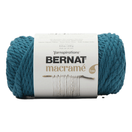 Bernat Macrame 250 Gram Yarn sold by RQC Supply Canada located in Woodstock, Ontario showing Teal colour