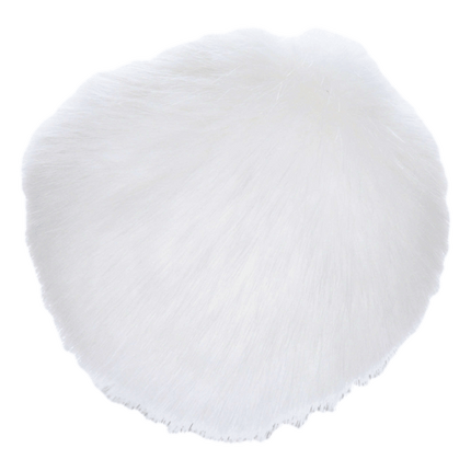Bernat Faux Fur Pom Pom sold by RQC Supply Canada located in Woodstock, Ontario showing White Rabbit colour