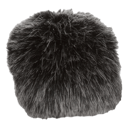 Bernat Faux Fur Pom Pom sold by RQC Supply Canada located in Woodstock, Ontario showing Black Mink colour.