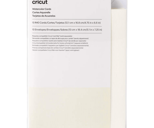 Cricut® White R40 Watercolor Cards and Envelopes 10-pack - 20675496