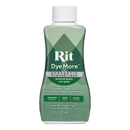 RIT Dyemore Polyester Liquid Dye sold by RQC Supply Canada located in Woodstock, Ontario shown in Peacock Green Colour