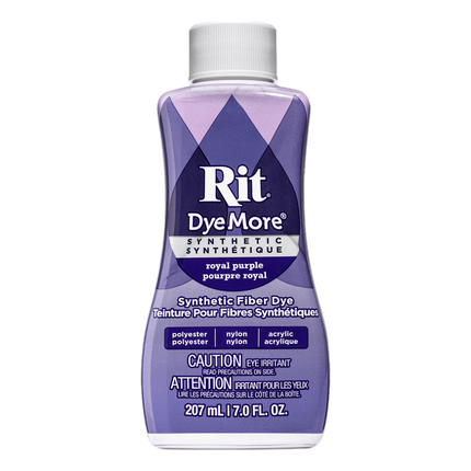 RIT Dyemore Polyester Liquid Dye sold by RQC Supply Canada located in Woodstock, Ontario shown in Royal Purple Colour 