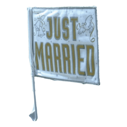 Just Married Car Flag