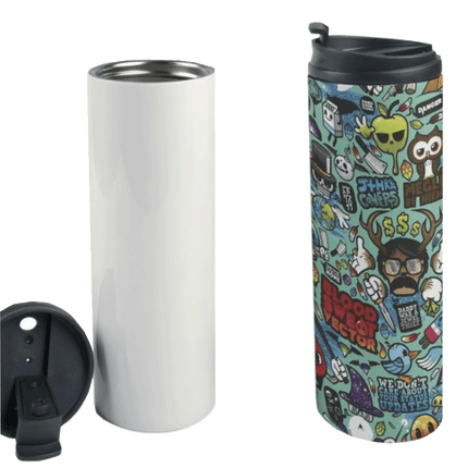 Stainless Steel Tall Tube Thermal Tumbler White - Sublimation