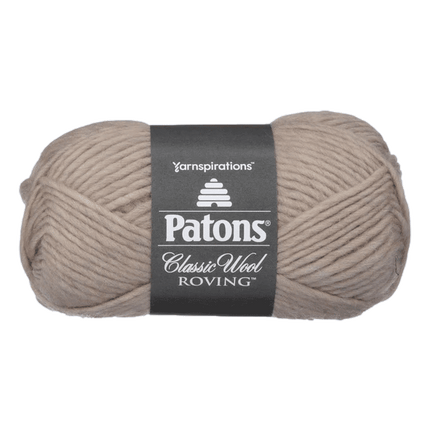 Patons Classic Wool Roving Yarn showing Natural Colour sold by RQC Supply Canada an arts and craft store located in Woodstock, Ontario