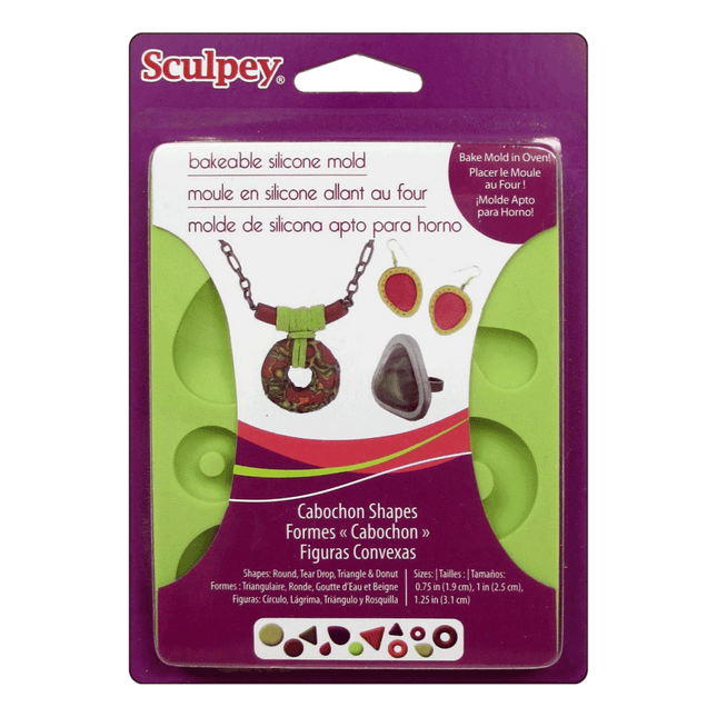 Sculpey Cabochon Shapes Silicone Moulds sold by RQC Supply Canada located in Woodstock, Ontario