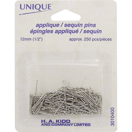 Applique Sequin Pins sold by RQC Supply Canada located in Woodstock, Ontario