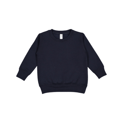 3117 Toddler Crewneck Sweatshirt from Rabbit Skins. Navy colour shown, sold by RQC Supply Canada.