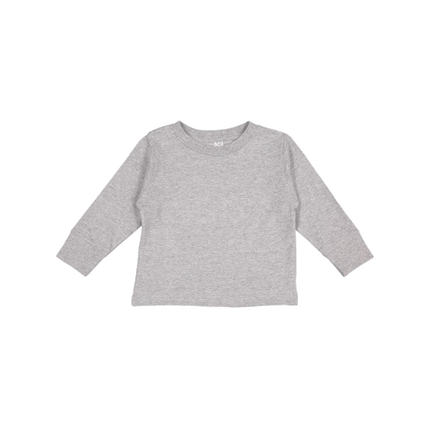 3311 Toddler Long Sleeve Cotton Jersey T-shirt from Rabbit Skins. Shown in Grey colour sold by RQC Supply Canada.