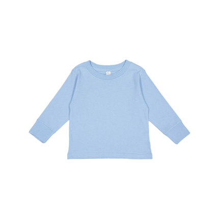 3311 Toddler Long Sleeve Cotton Jersey T-shirt from Rabbit Skins. Shown in Light Blue colour sold by RQC Supply Canada.