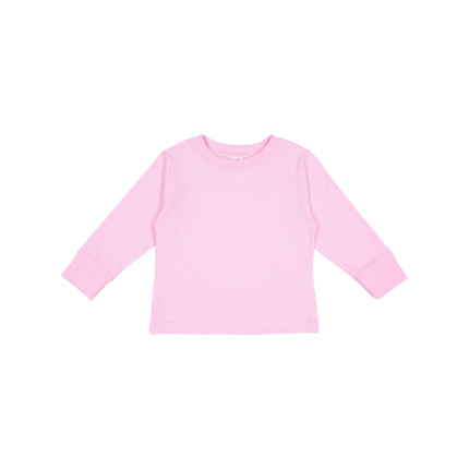 3311 Toddler Long Sleeve Cotton Jersey T-shirt from Rabbit Skins. Shown in Pink colour sold by RQC Supply Canada.