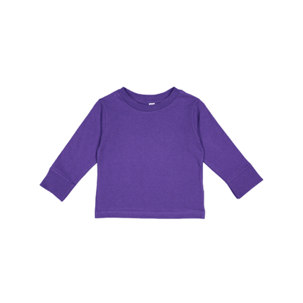 3311 Toddler Long Sleeve Cotton Jersey T-shirt from Rabbit Skins. Shown in Purple colour sold by RQC Supply Canada.