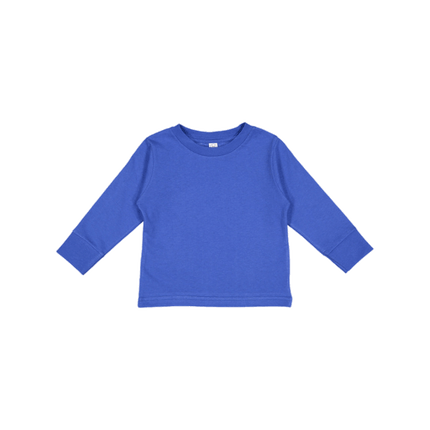 3311 Toddler Long Sleeve Cotton Jersey T-shirt from Rabbit Skins. Shown in Royal Blue colour sold by RQC Supply Canada.