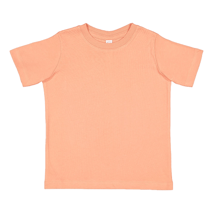 3321 Rabbit Skins Toddler Fine Jersey Tshirts shown in sunset sold by RQC Supply Canada located in Woodstock, Ontario