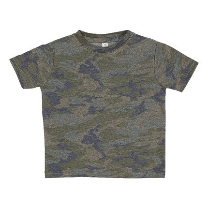 3321 Rabbit Skins Toddler Fine Jersey Tshirts shown in Vintage Camo sold by RQC Supply Canada located in Woodstock, Ontario