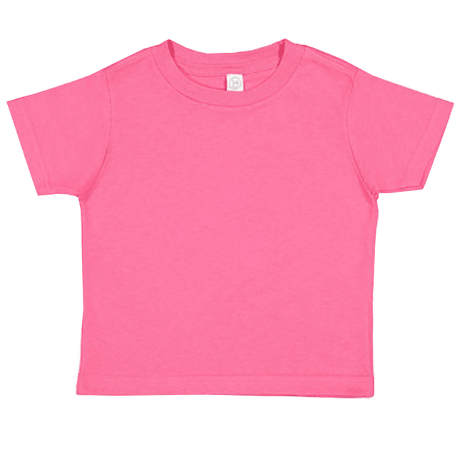 3321 Rabbit Skins Toddler Fine Jersey Tshirts shown in Hot Pink sold by RQC Supply Canada located in Woodstock, Ontario  Edit alt text