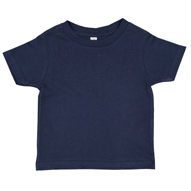 3321 Rabbit Skins Toddler Fine Jersey Tshirts shown in Navy Blue sold by RQC Supply Canada located in Woodstock, Ontario  Edit alt text