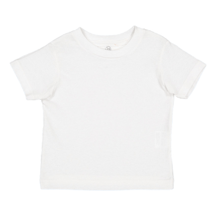 3321 Rabbit Skins Toddler Fine Jersey Tshirts shown in white sold by RQC Supply Canada located in Woodstock, Ontario
