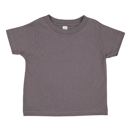 3322 Infant Fine Jersey Short Sleeve T-Shirt by Rabbit Skins, shown in Charcoal. Sold by RQC Supply Canada.