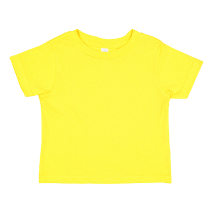3322 Infant Fine Jersey Short Sleeve T-Shirt by Rabbit Skins, shown in Yellow. Sold by RQC Supply Canada.