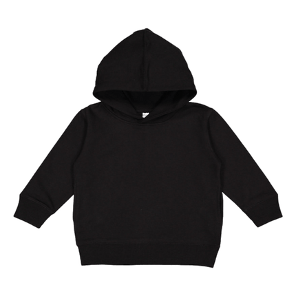 3326 Lat Apparel branded as Rabbit Skins Black Toddler Hooded Sweatshirt sold by RQC Supply Located in Woodstock, Ontario