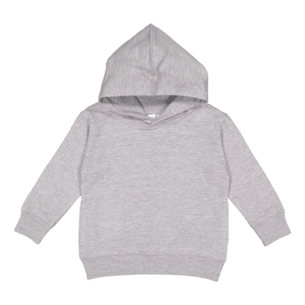 3326 Lat Apparel branded as Rabbit Skins Heather Grey Toddler Hooded Sweatshirt sold by RQC Supply Located in Woodstock, Ontario