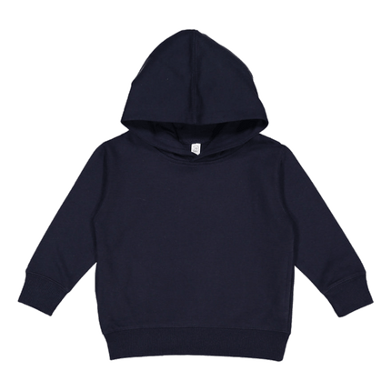 3326 Lat Apparel branded as Rabbit Skins Navy Toddler Hooded Sweatshirt sold by RQC Supply Located in Woodstock, Ontario