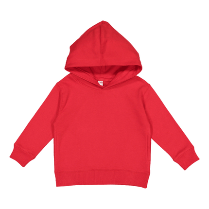 3326 Lat Apparel branded as Rabbit Skins Red Toddler Hooded Sweatshirt sold by RQC Supply Located in Woodstock, Ontario