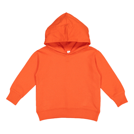 3326 Lat Apparel branded as Rabbit Skins Orange Toddler Hooded Sweatshirt sold by RQC Supply Located in Woodstock, Ontario