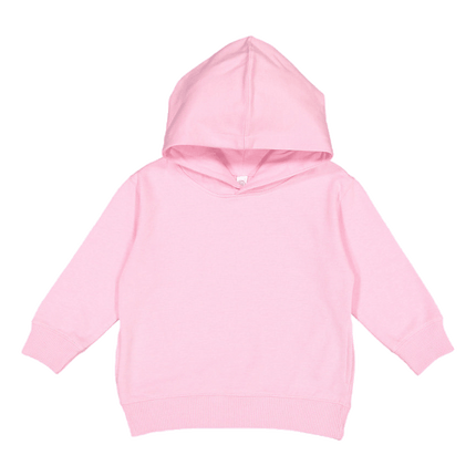 3326 Lat Apparel branded as Rabbit Skins Pink Toddler Hooded Sweatshirt sold by RQC Supply Located in Woodstock, Ontario