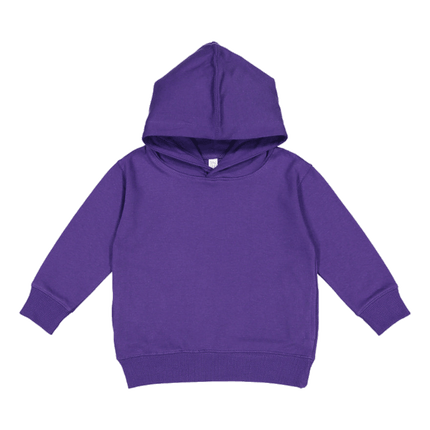 3326 Lat Apparel branded as Rabbit Skins Purple Toddler Hooded Sweatshirt sold by RQC Supply Located in Woodstock, Ontario