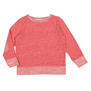3379 Toddler Harborside Melange French Terry Crewneck with Elbow Patches - Rabbit Skins