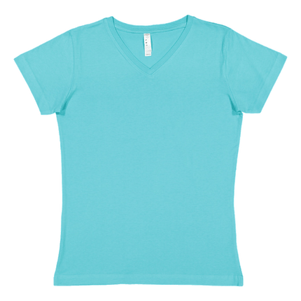 3507 Lat Ladies Cotton Caribbean V Neck sold by RQC Supply Canada