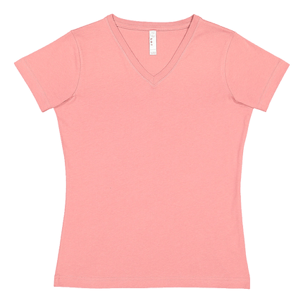 3507 Lat Ladies Mauvelous Cotton V Neck sold by RQC Supply Canada