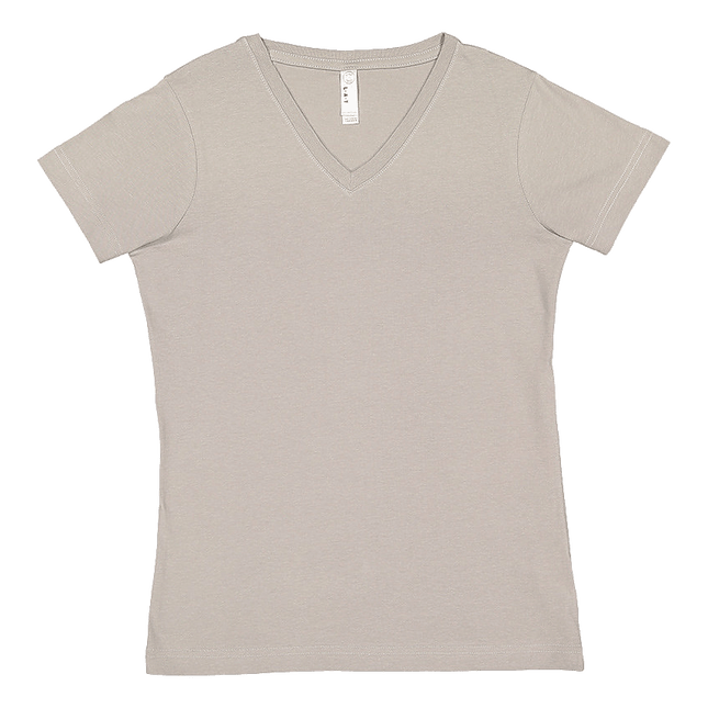 3507 Lat Ladies Cotton Titanium V Neck sold by RQC Supply Canada