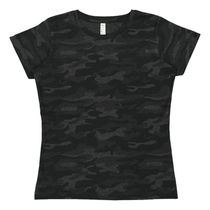 Storm Camo Fine Jersey Ladies Cotton Tshirt sold by RQC Supply Canada