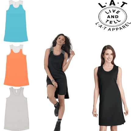 3523 Cotton Ladies Racerback Tank top Dress sold by RQC Supply Canada