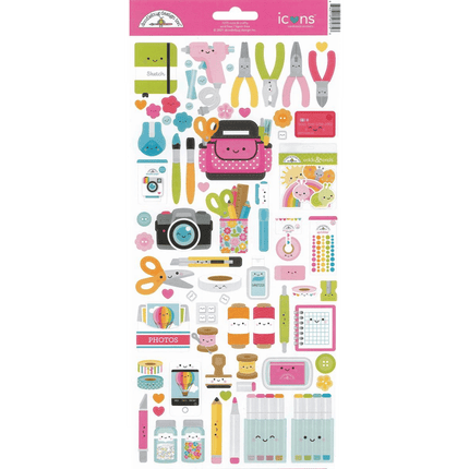 Cute and crafty scrapbooking Stickers sold by RQC Supply Canada located in Woodstock, Ontario