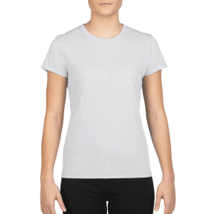White 42000L Ladies Performance Polyester Tshirts sold by RQC Supply Canada